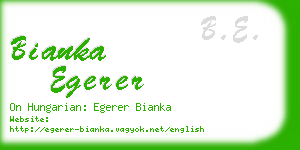 bianka egerer business card